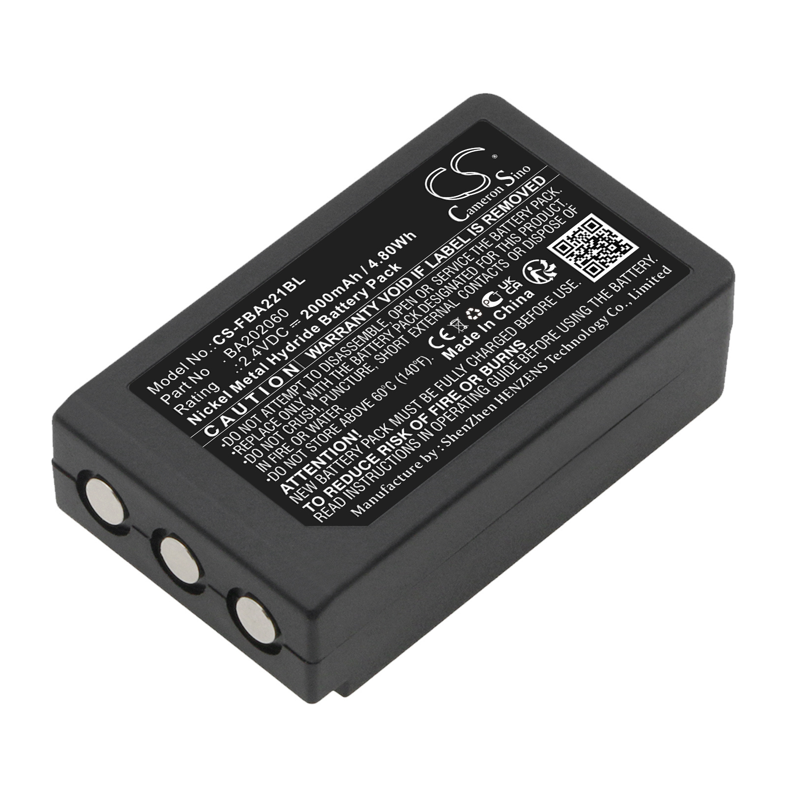HBC Radiomatic baterija BA202060 2,4 V 2000 mAh NiMh, skirta Patrol S Radiomatic RV keltuvo valdymo įrenginiui