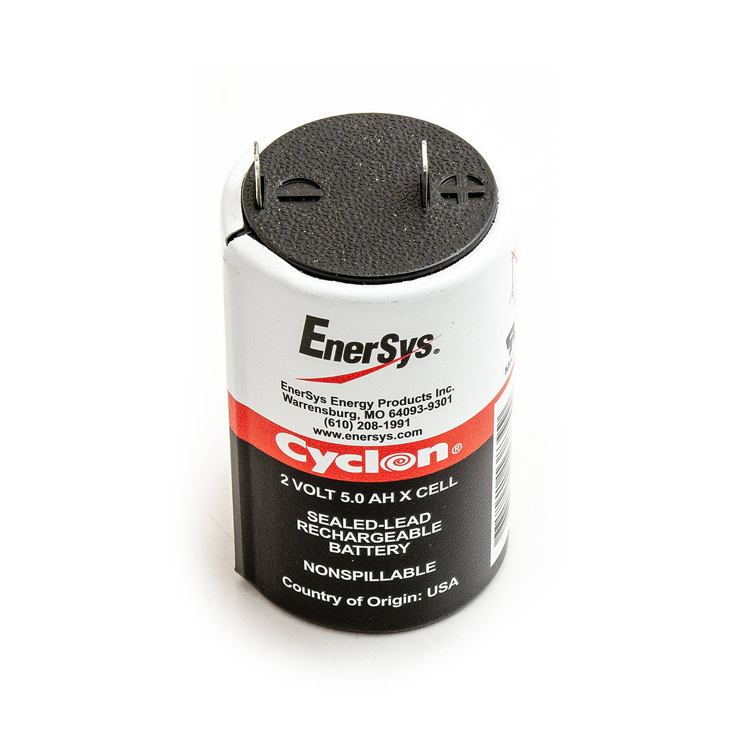 Akumuliatorius 0800-0004 Enersys Hawker Cyclon Cell X 2V 5,0Ah neprižiūrimas akumuliatorius