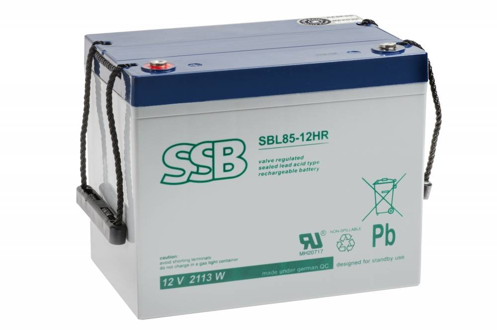 AGM SBL85-12HR 12V 75Ah M6 maitinimo akumuliatorius