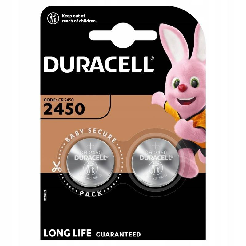 Ličio baterija Duracell CR2450 DL2450 ECR2450 2450 3V 2BL