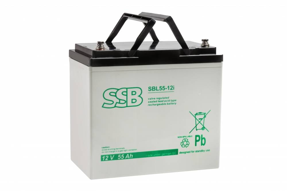 SSB SBL 55-12i 12V 55Ah AGM Akumuliatorius, nereikalaujanti priežiūros