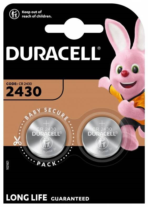 Ličio baterija Duracell CR2430 DL2430 ECR2430 3V 2BL