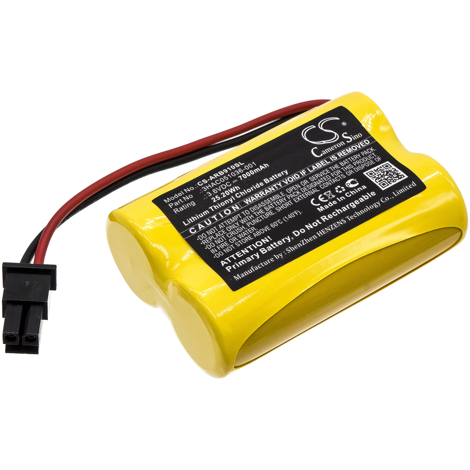 Ličio baterija ABB 3HAC051036-001 3,6V 7000mAh  ABB IRB 910SC IRB 1200 1s2 PLS17500