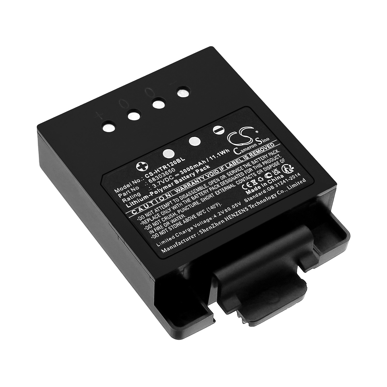 Pakaitinis akumuliatorius Hetronic 68303650 3,7V 3000mAh Li-Polymer, skirtas ERGO-120