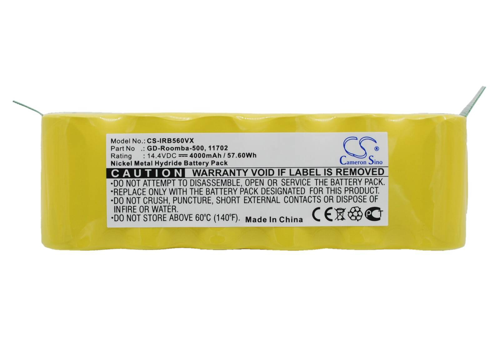 IRobot Roomba 500 600 700 800 900 Vileda 137173 14,4 V 4000 mAh NiMH akumuliatorius 11702