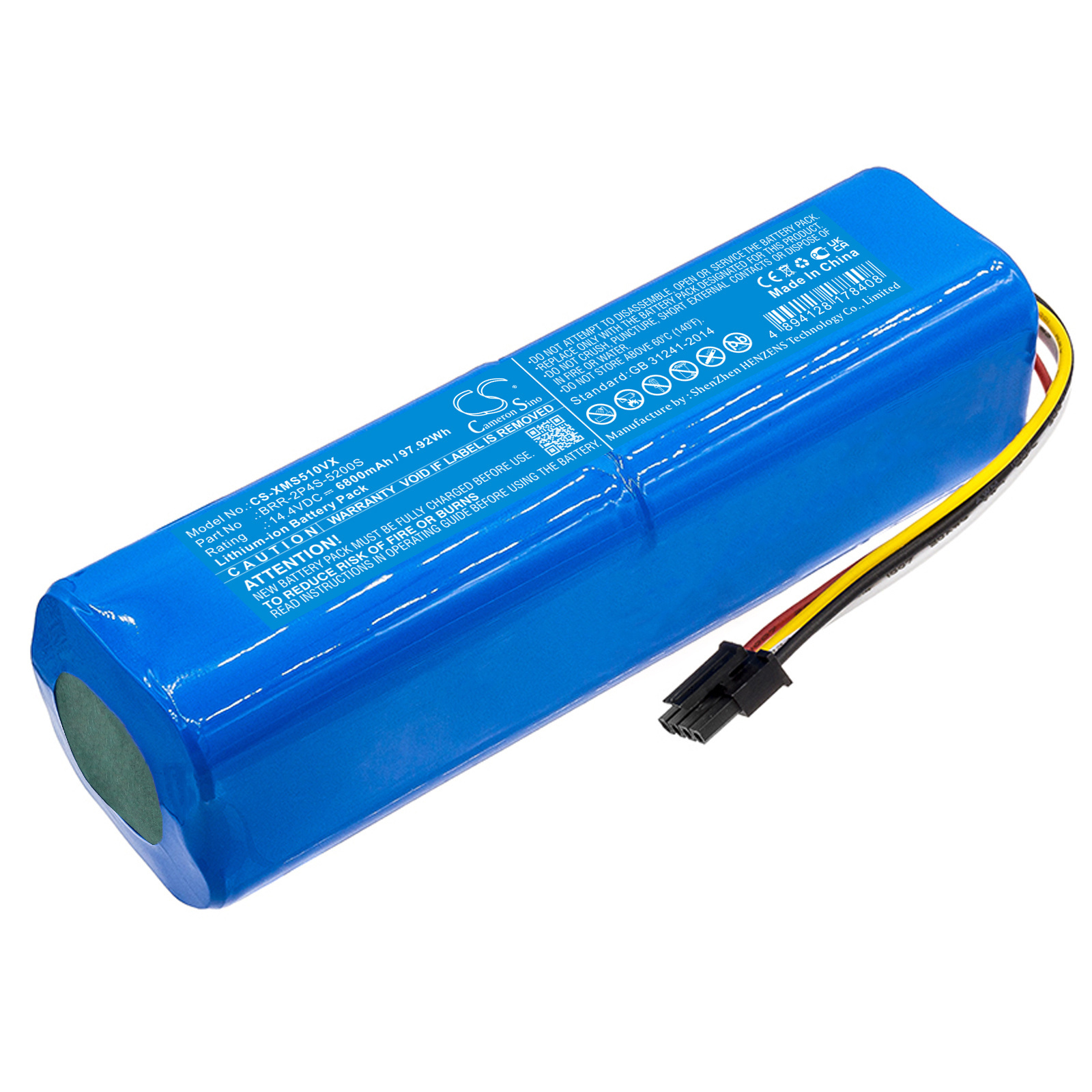 Baterija Xiaomi Dreame D9 Pro RLS5-BLO D9 F9 L10 Pro 14.4V 6800mAh Li-Ion baterija Roborock S552 S6 S7 T60 T61 T65