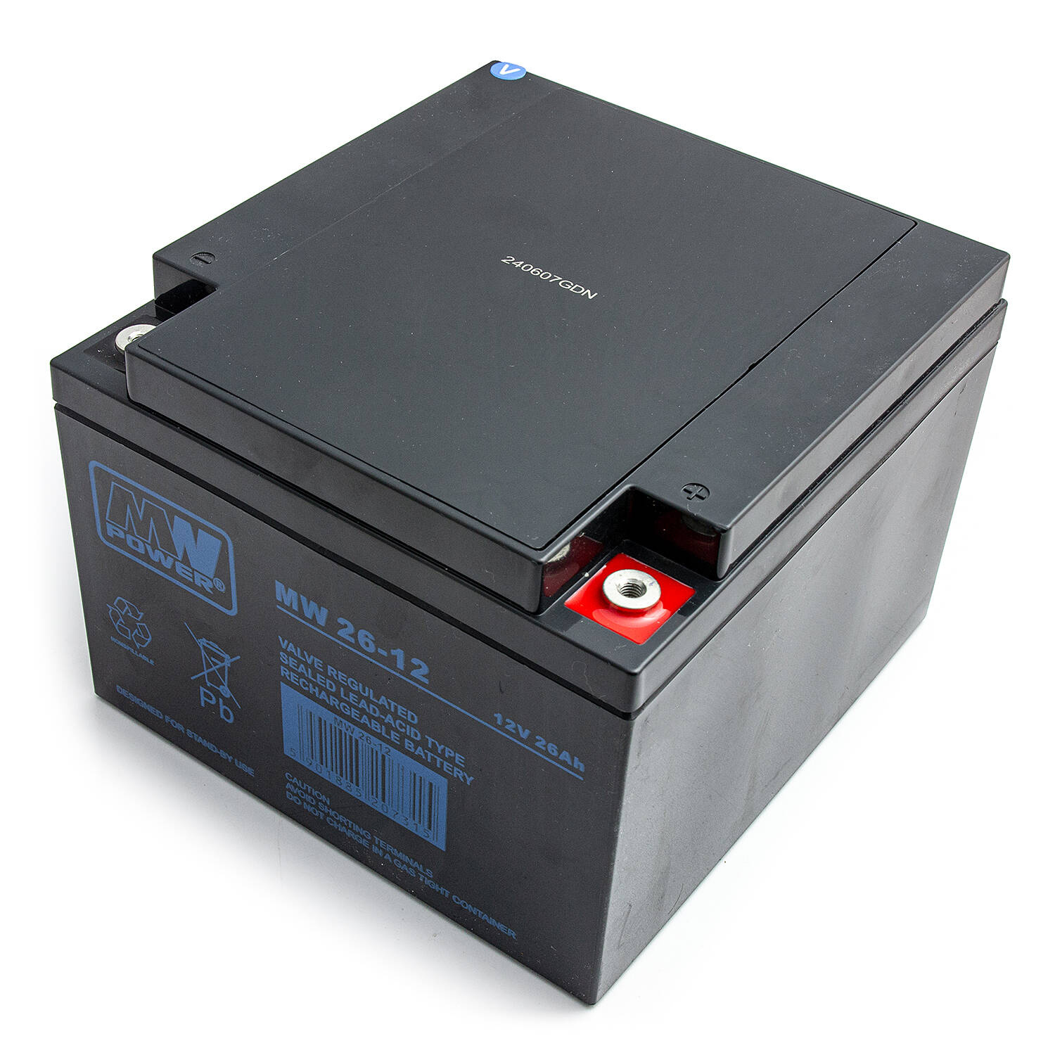 Akumuliatorius MW Power MW 26-12 12V 26Ah AGM nereikalaujantis priežiūros
