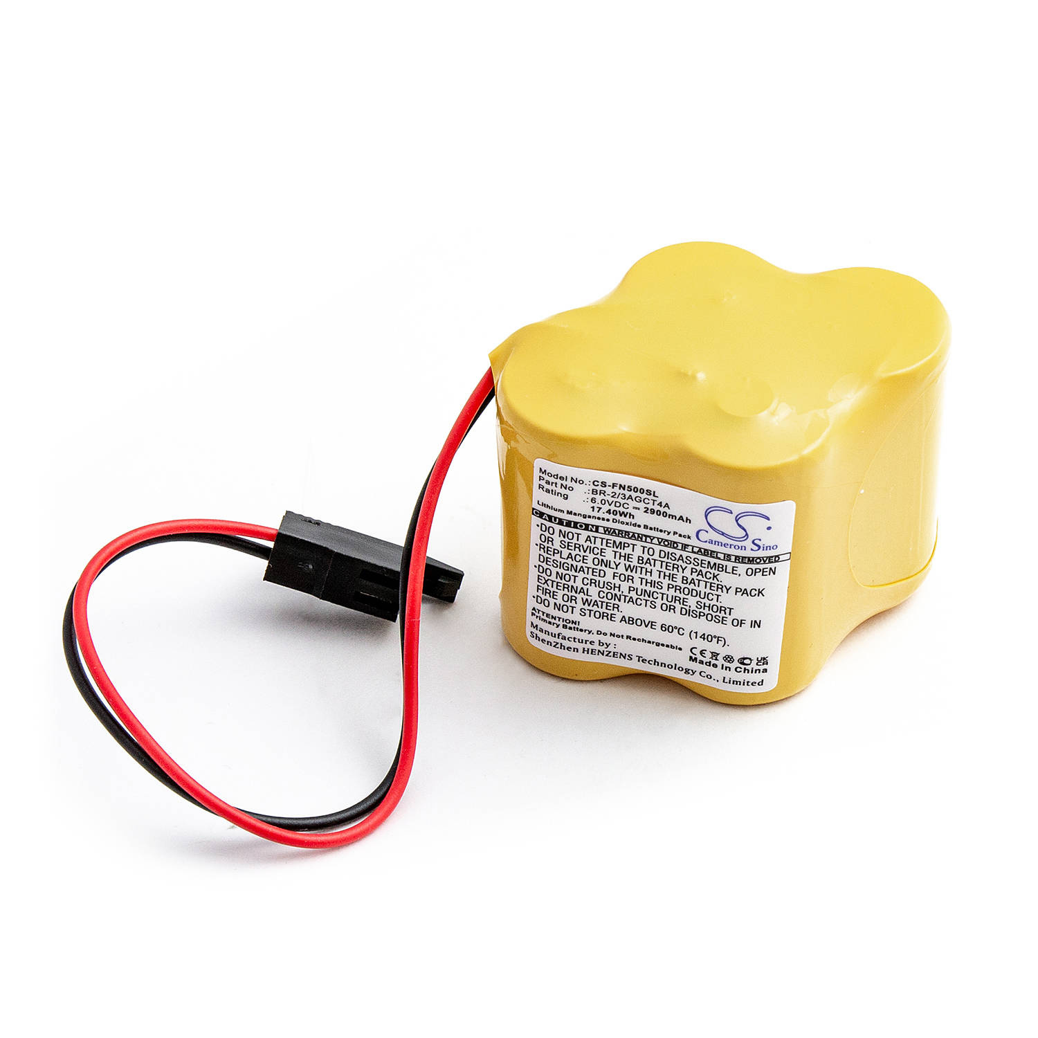 Ličio baterija  Fanuc BR-2/3AGCT4A, BR2/3AGCT4A,  A98L-0031-0025, A98L00310025 6V 2900mAh