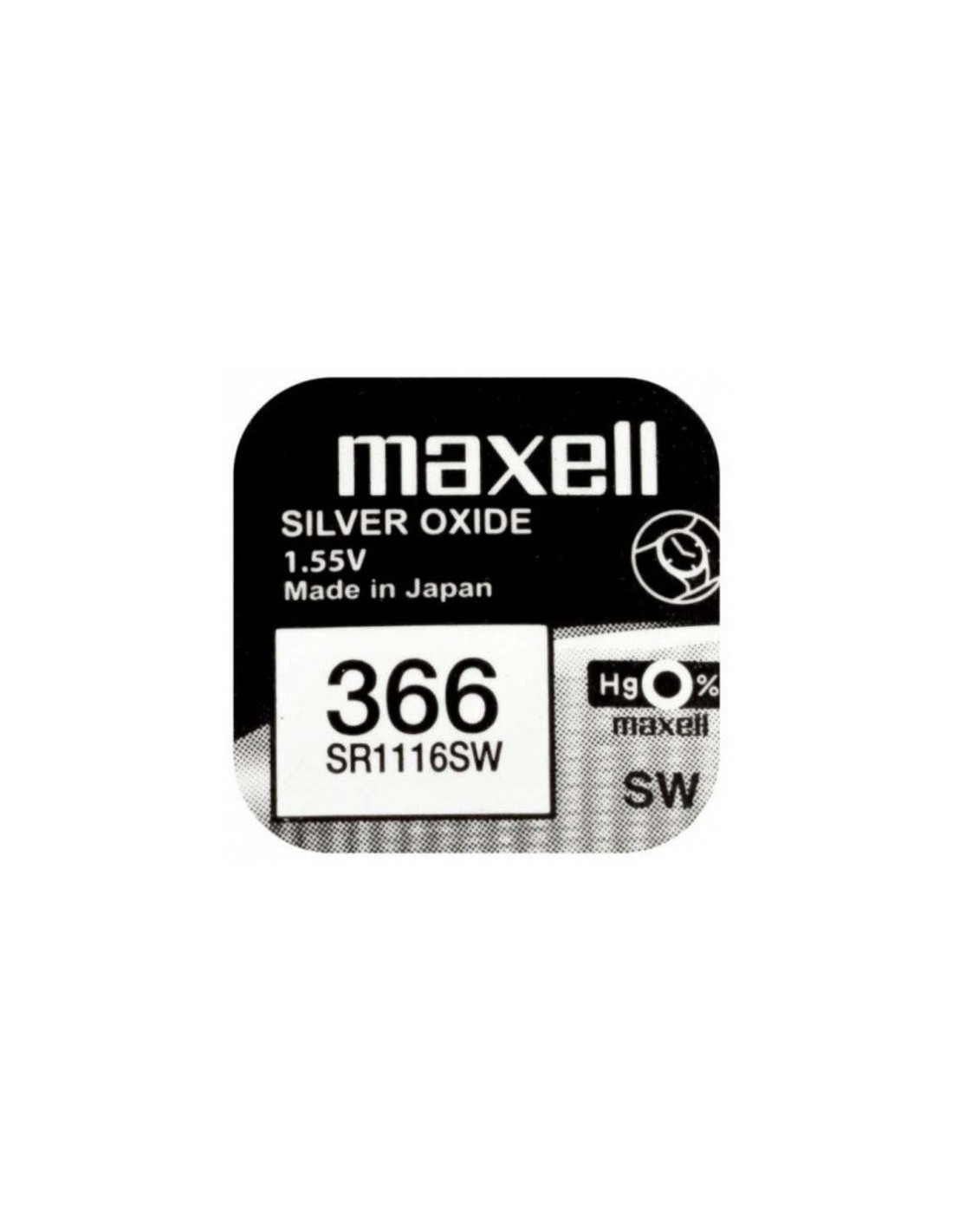 Maxell baterija 366 SR1116SW  1,55V