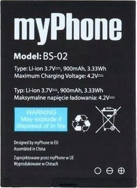 Battery myPhone 1075 / HALO 2 900 mAh BS-02