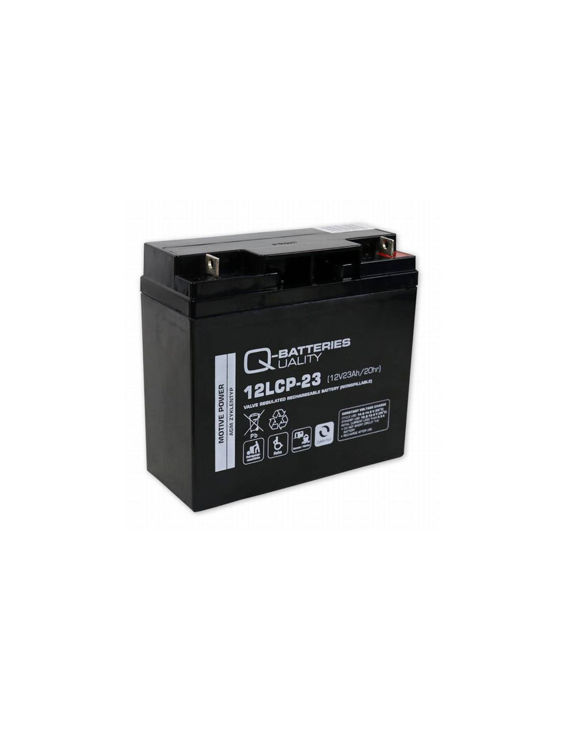 Q-Batteries AGM 12LCP-23 12V