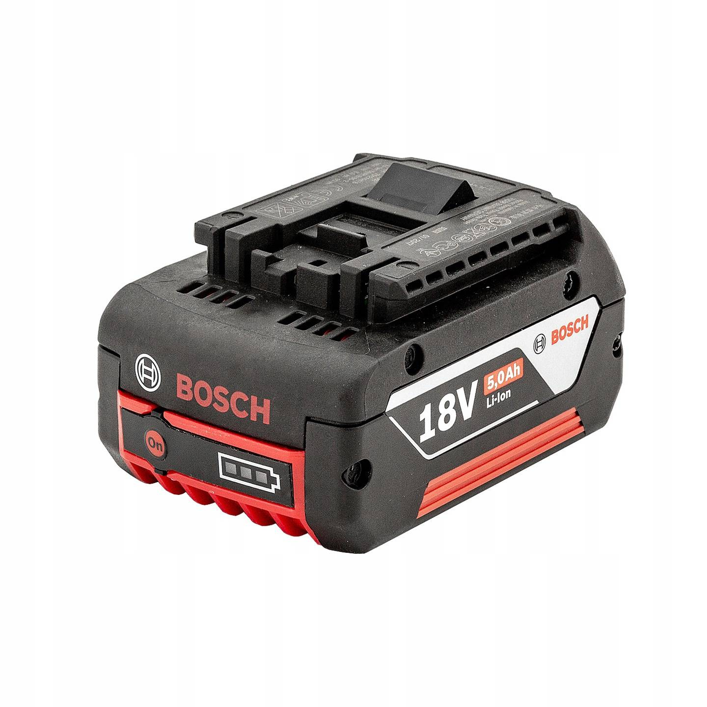 Originalus Bosch 1600A002U5 akumuliatorius, 2607337069 18V 5,0Ah Li-Ion, skirtas GBA/GDR/GDS/GDX/GKS/GSA/GSB/GSR/GST/GWS 18V-Li elektriniams įrankiams