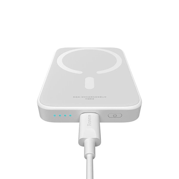 Baseus Magnetic Mini Air MagSafe / Qi 6000mAh 20W Inductive Powerbank, White