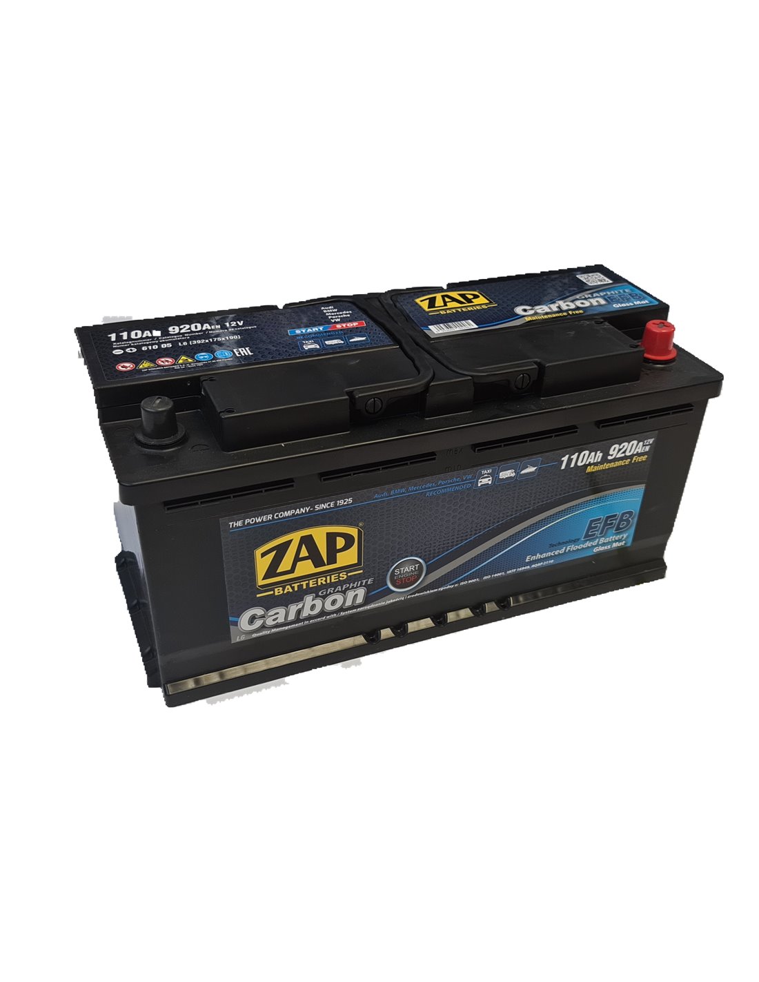 ZAP Carbon EFB akumuliatorius 12V 110Ah 920A