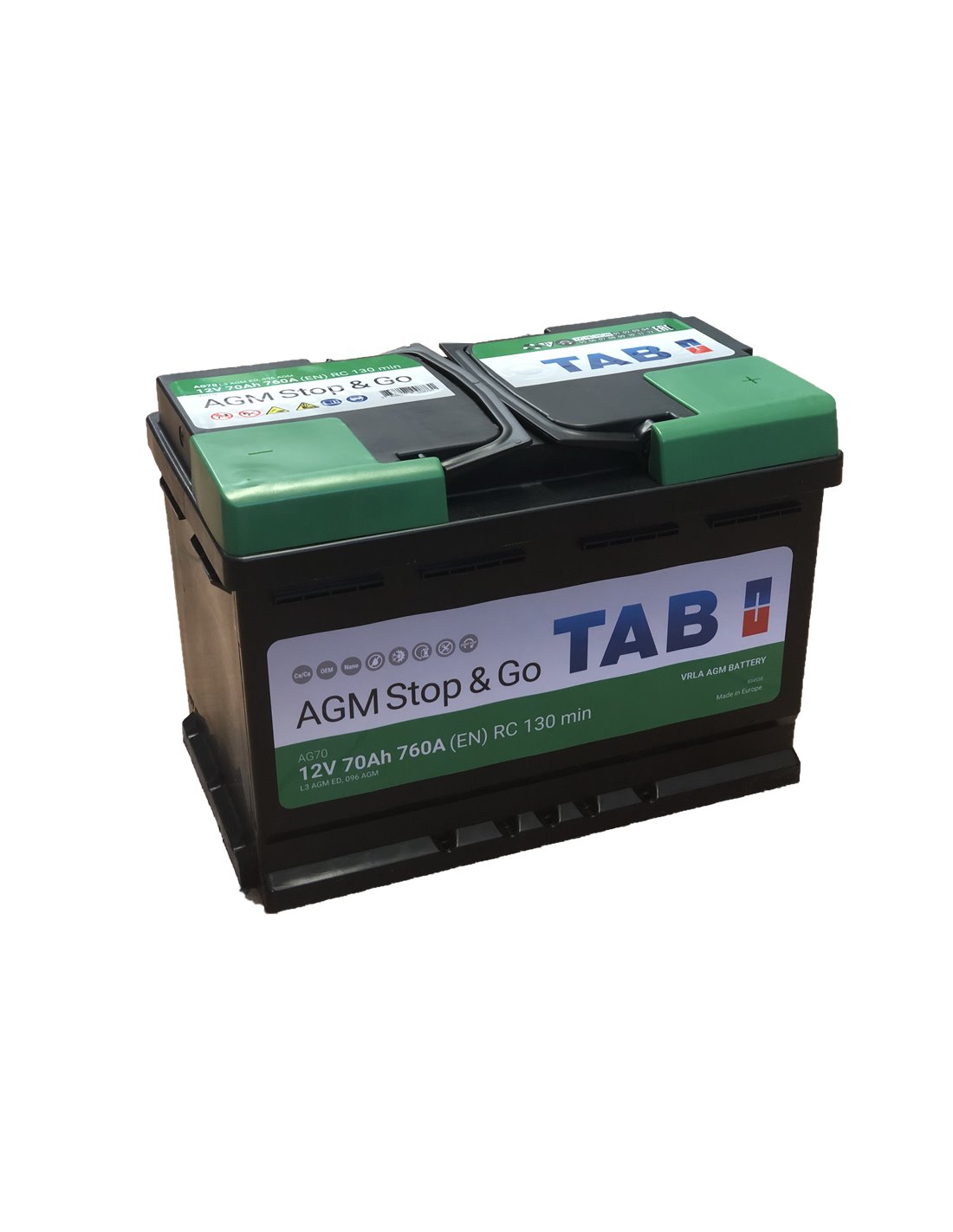 TAB AGM akumuliatorius 12V 70Ah 760A