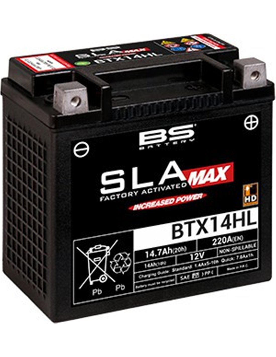 BTX14HL HD SLA MAX 12V 14.7Ah akumuliatorius