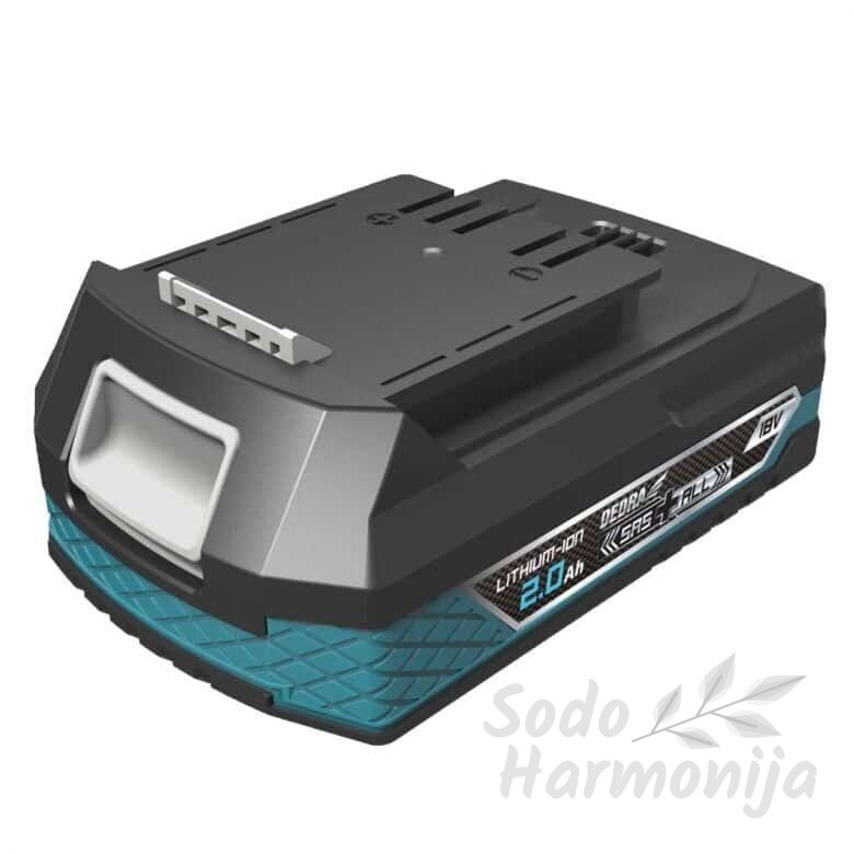 Akumuliatorius Dedra DED7032, 18 V, 2.0 Ah, Li-Ion SAS+ALL