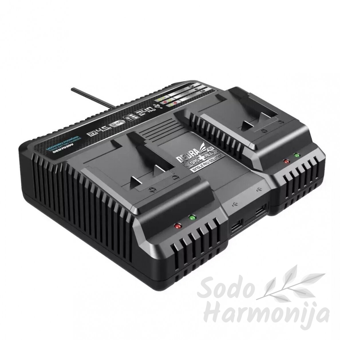 Dvigubas greitas kroviklis Dedra DED7039V, 2x18V SAS+ALL