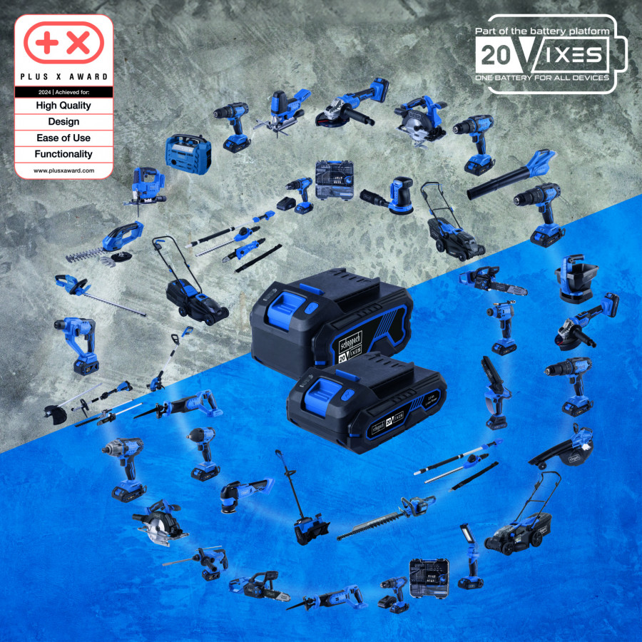 Rinkinys SBSK2.0 akumuliatorius 2,0Ah Li-ion + 2,4A krovi, Scheppach