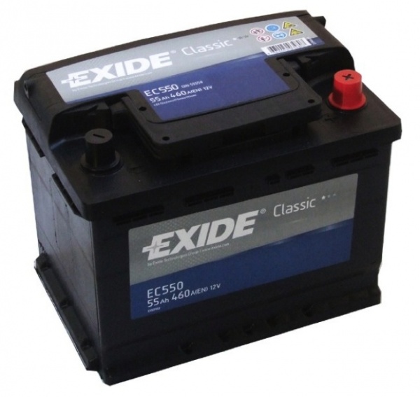 Akumuliatorius EXIDE 55Ah 460A