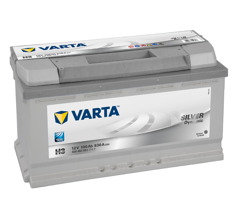 Akumuliatorius Varta H3 100Ah 830A