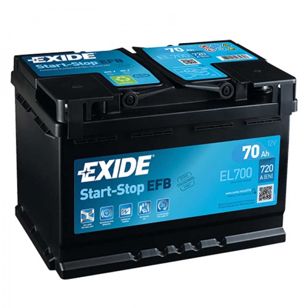 Akumuliatorius EXIDE 70Ah 720A