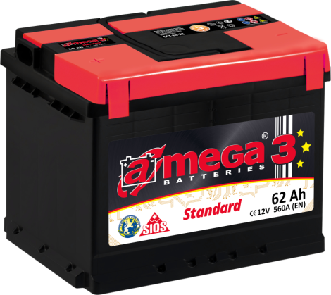 AKUMULIATORIUS A-MEGA STANDARD 12V/62AH/560A EN