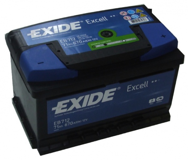 Akumuliatorius EXIDE 71Ah 670A