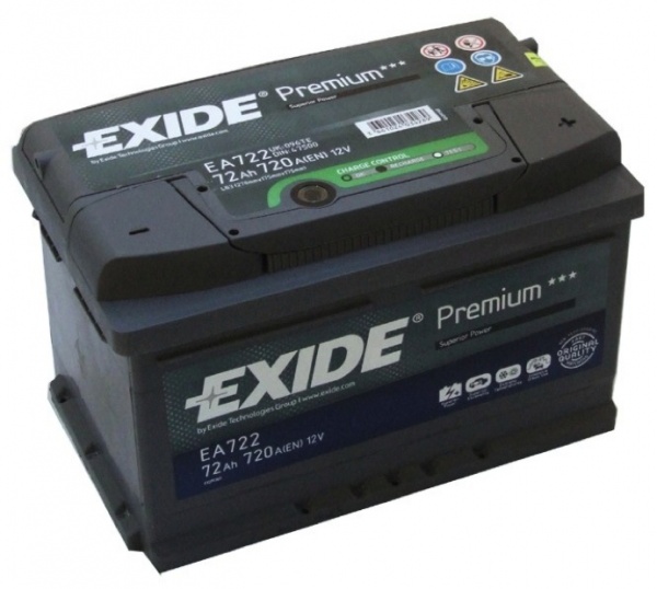 Akumuliatorius EXIDE 72Ah 720A