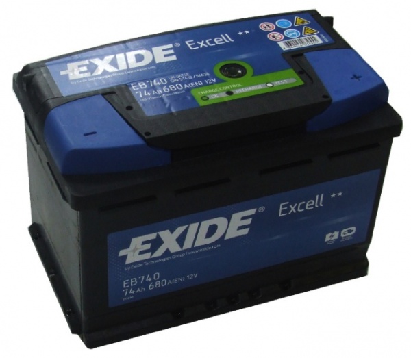 Akumuliatorius EXIDE 74Ah 680A