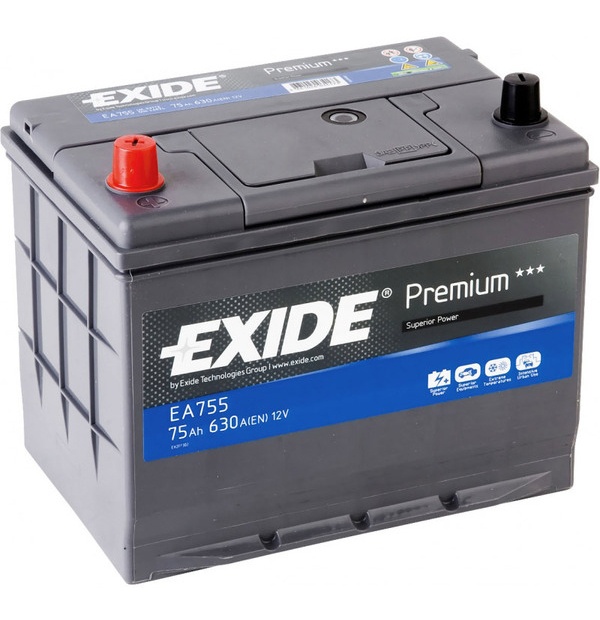 Akumuliatorius EXIDE 75Ah 630A