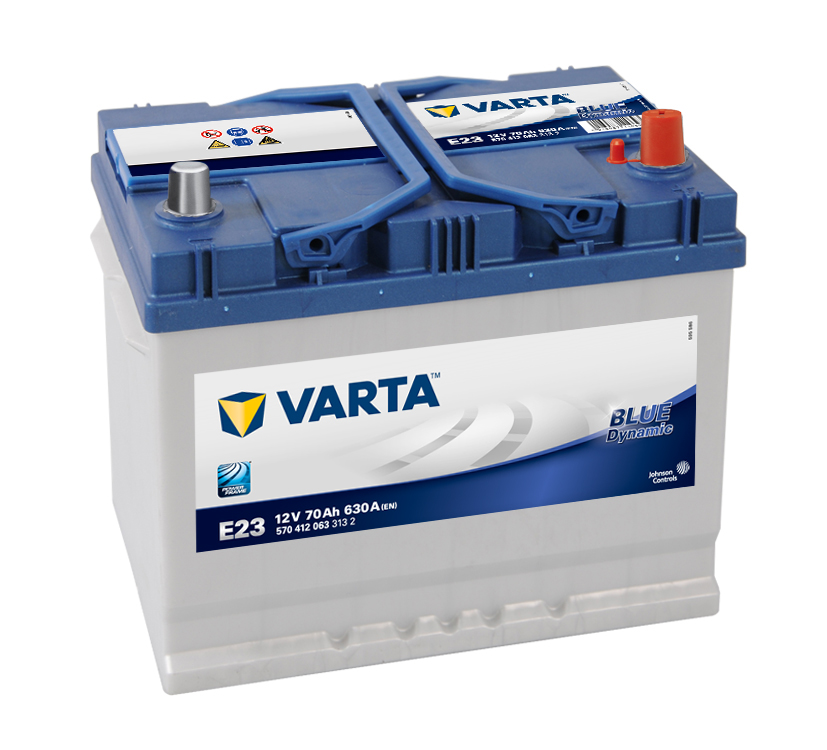 Akumuliatorius Varta E23 70Ah 630A