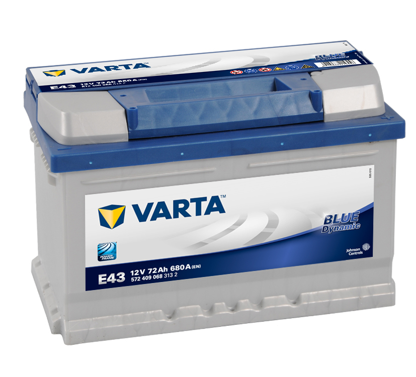 Akumuliatorius Varta E43 72Ah 680A