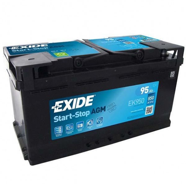 Akumuliatorius EXIDE 95Ah 850A AGM EK950