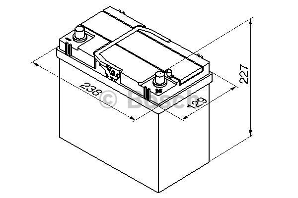 Akumuliatorius Bosch 45Ah 330A (S4021)