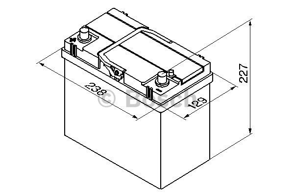 Akumuliatorius Bosch 45Ah 330A (S4022)