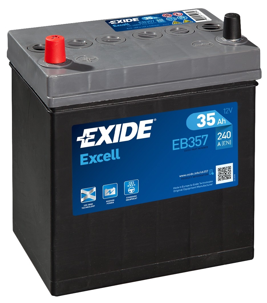 Akumuliatorius EXIDE 35 Ah 240 A EN 12V