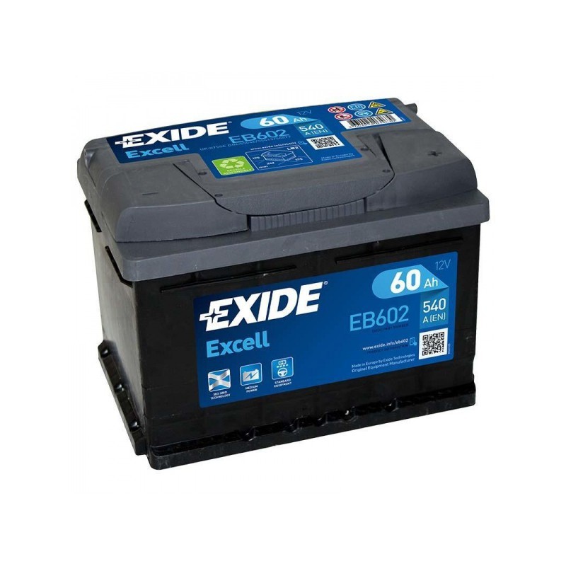 Akumuliatorius EXIDE 60 Ah 540 A EN 12V