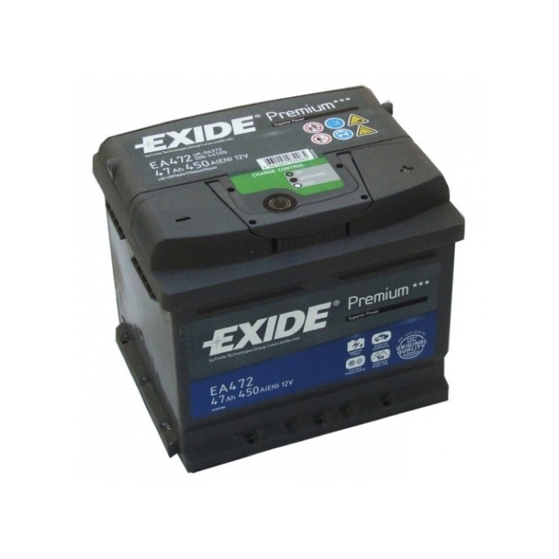 Akumuliatorius EXIDE 47 Ah 450 A EN 12V