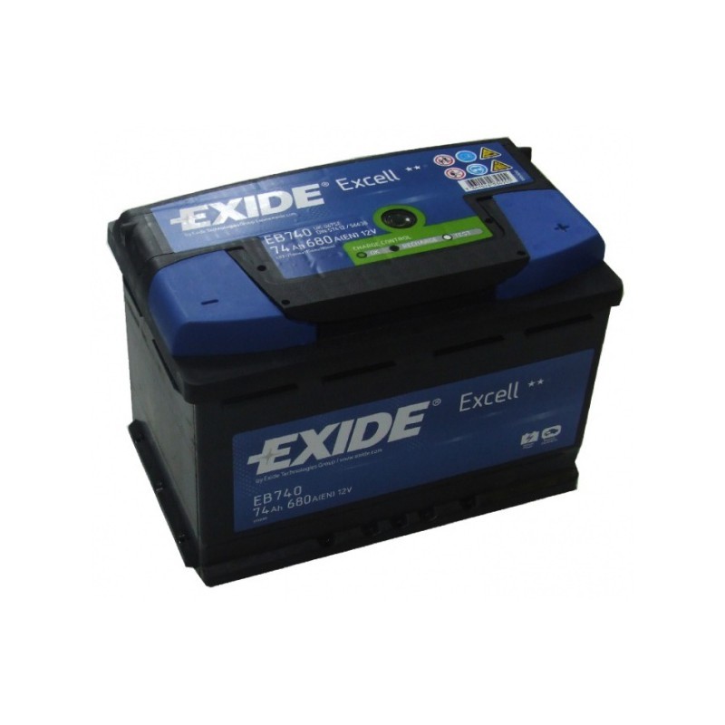 Akumuliatorius EXIDE 74 Ah 680 A EN 12V
