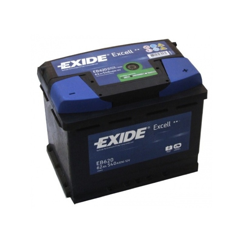 Akumuliatorius EXIDE 62 Ah 540 A EN 12V