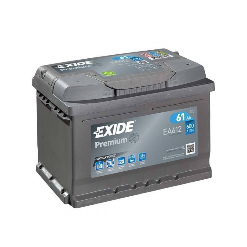 Akumuliatorius EXIDE 61 Ah 600 A EN 12V