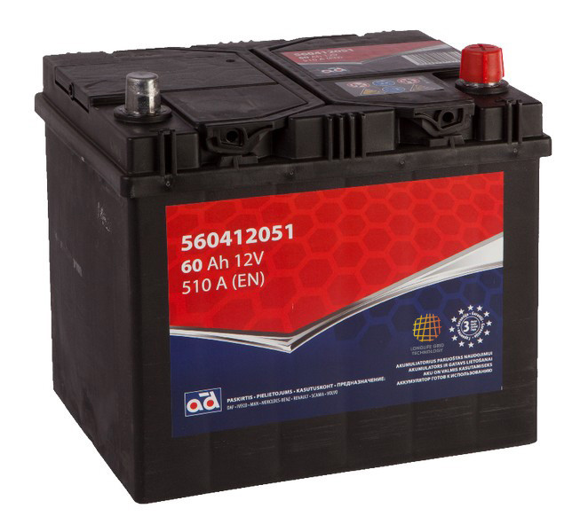 Akumuliatorius AD 60Ah 510 A