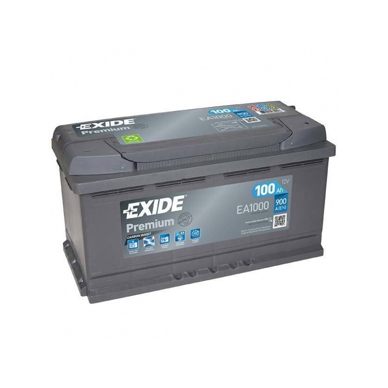Akumuliatorius EXIDE 100 Ah 900 A EN 12V