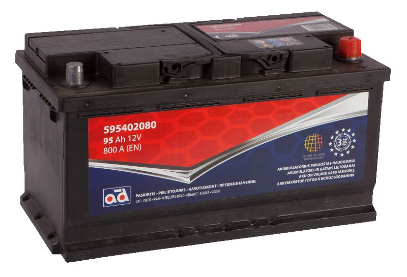 Akumuliatorius AD 95Ah 800A