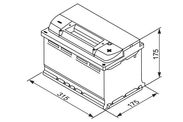 Akumuliatorius Bosch 75A 730Ah EFB S4E10