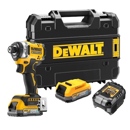 Smūginis veržliaraktis DEWALT DCF860E2T-QW akumuliatorius 2x 18V XR POWERSTACK 1.7 Ah