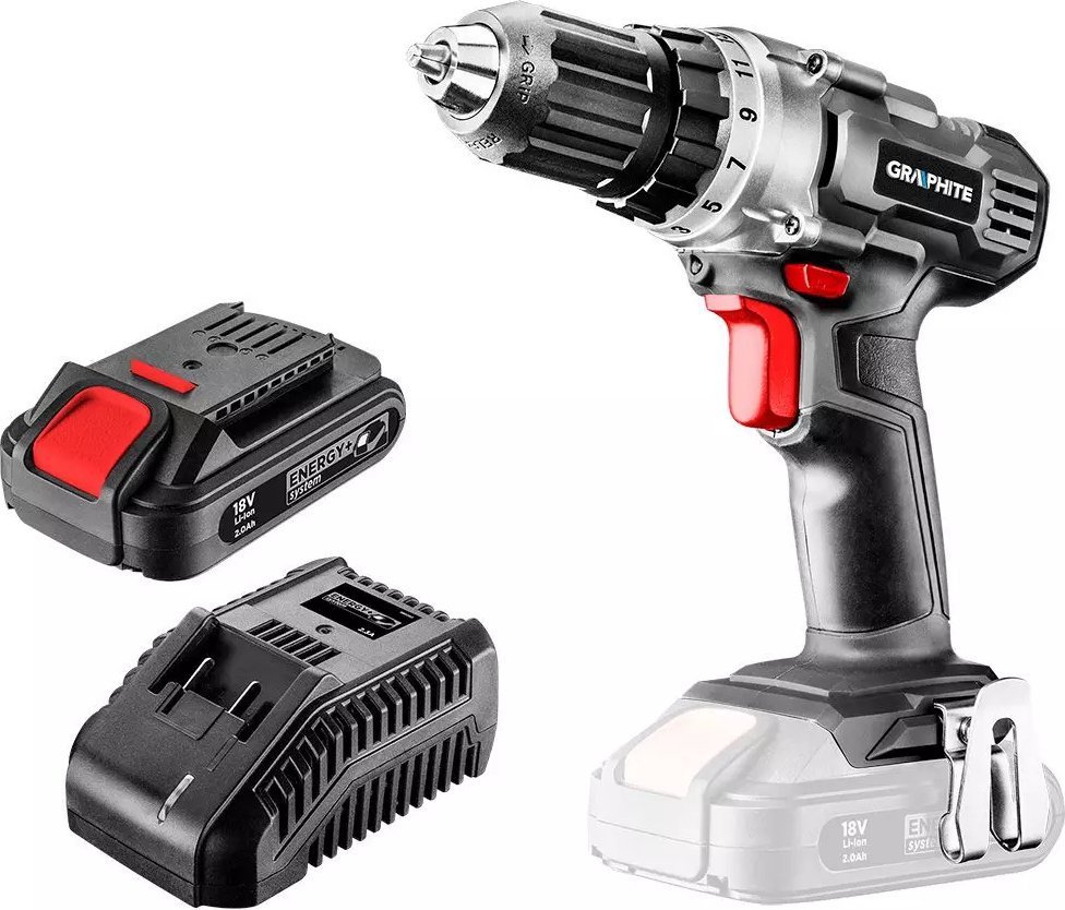 Drilling machine Graphite 58G000-SET1 18 V 1 x 2 Ah battery