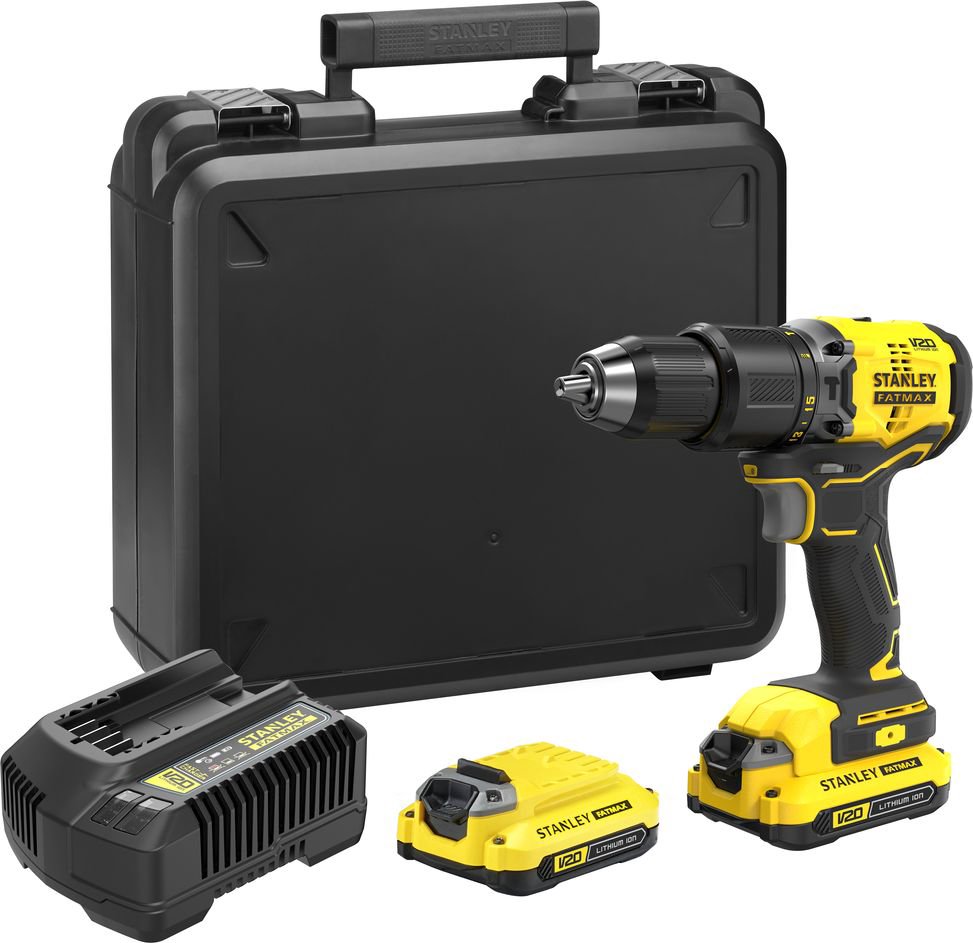 Drilling machine Stanley SFMCD715D2K 18 V 2 x battery 2 Ah