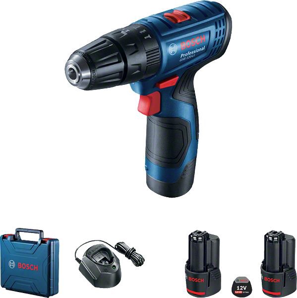 Drilling machine Bosch GSB 120-LI 12 V 2 x 2 Ah battery (6019G8100)